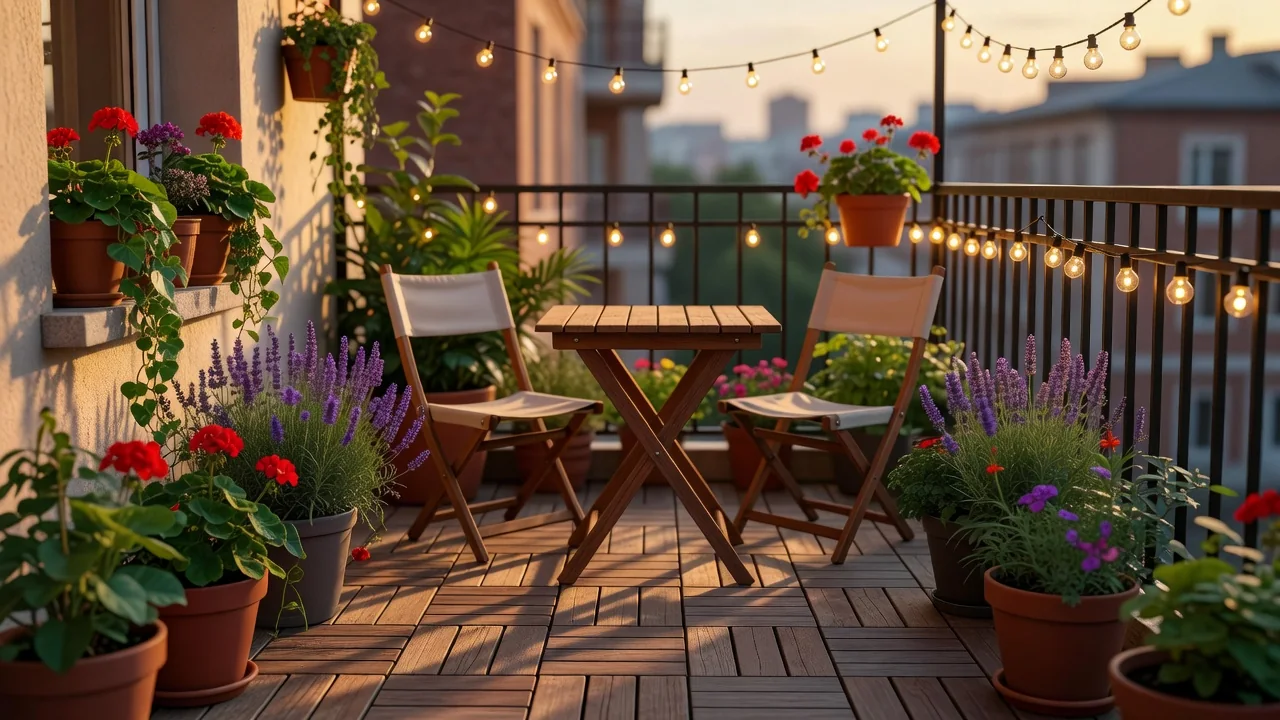 Balkon w bloku: jak urządzić letni salon